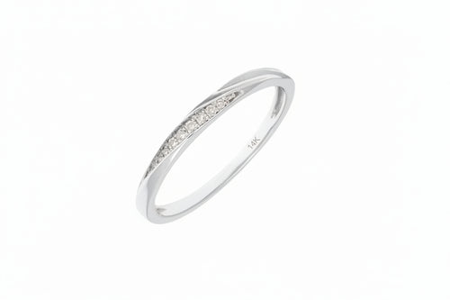 14K White Gold Diamonds Ring
