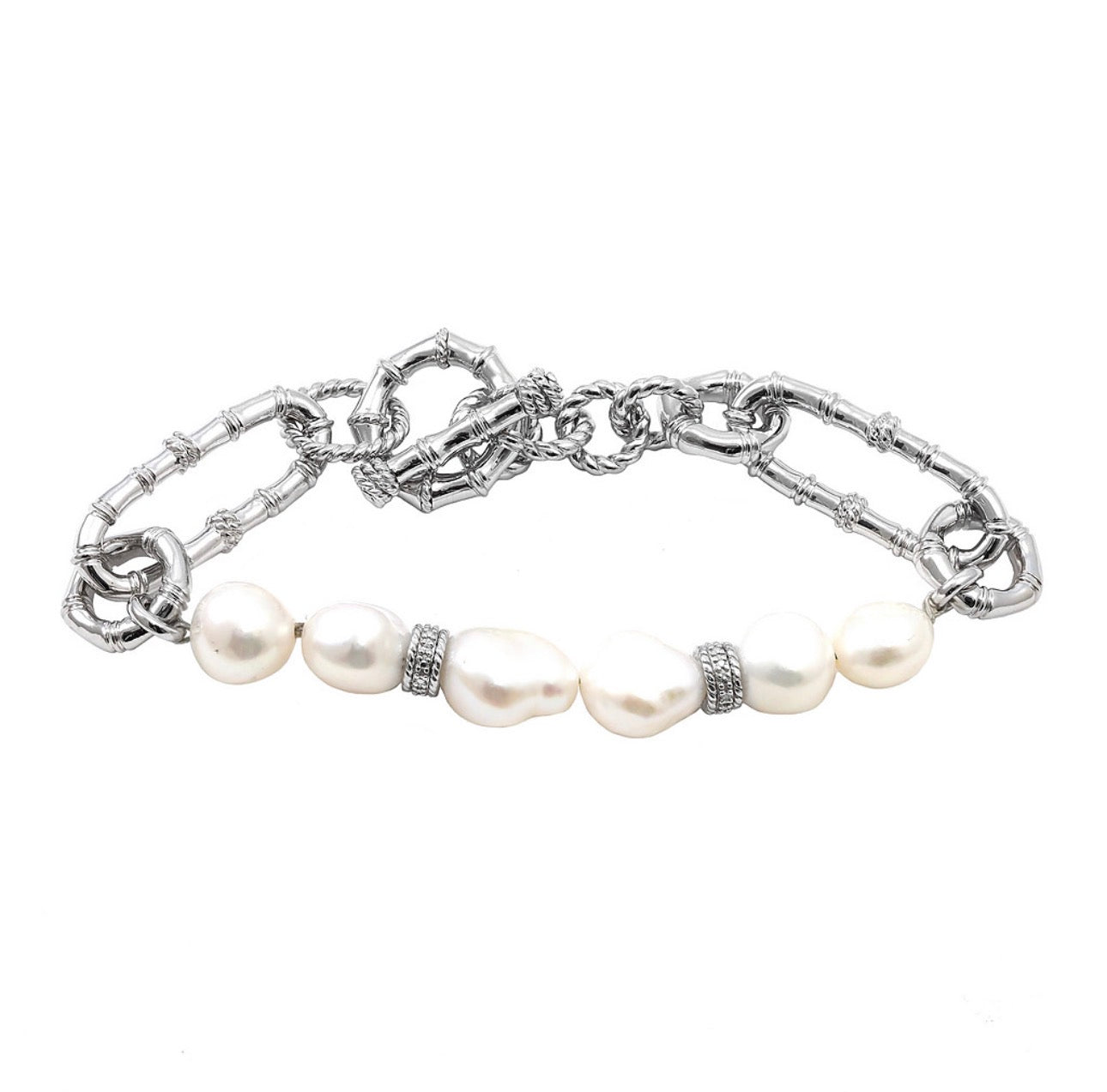 Sterling Silver Pearl Bracelet