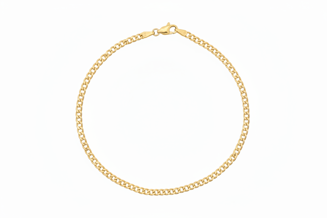 10k Solid Anklet Bracelet