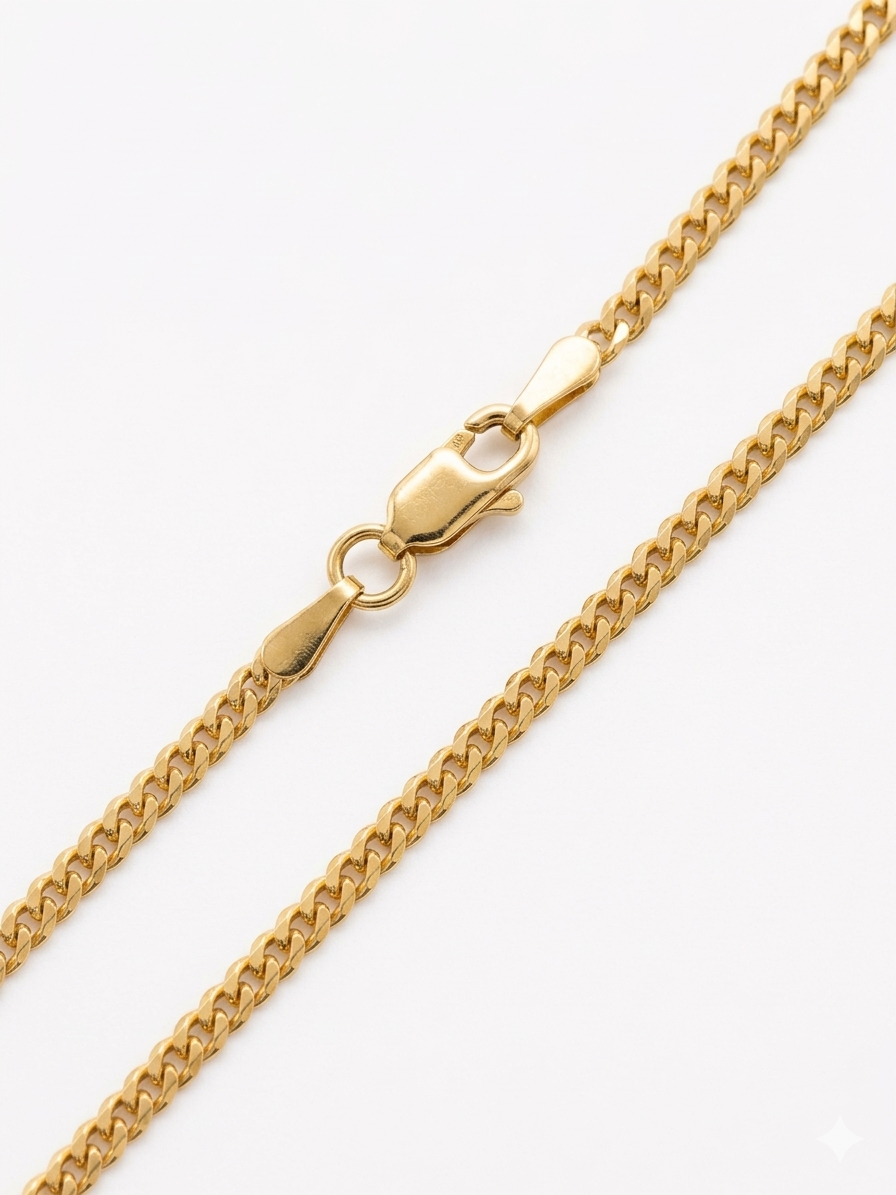 10K Yellow Gold American Cuban Chain