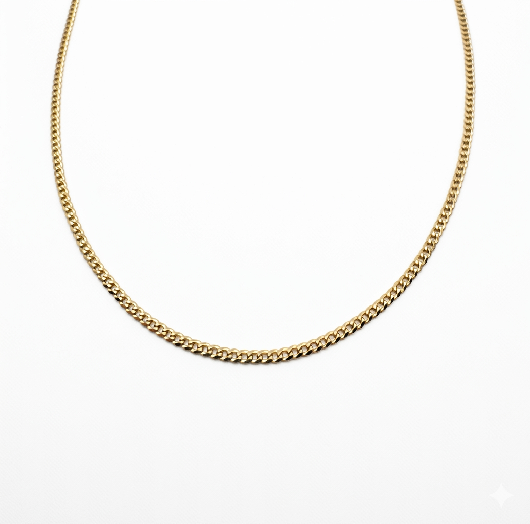 10K Yellow Gold American Cuban Chain